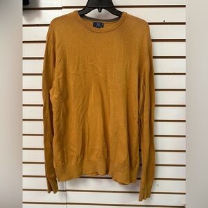 George Men's Mustard Scoop Neck Sweater XL